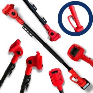 Teleskopowy wysięgnik do narzędzi akumulatorowych 110–200 cm | Głowica 180° | Złącze 3-pinowe